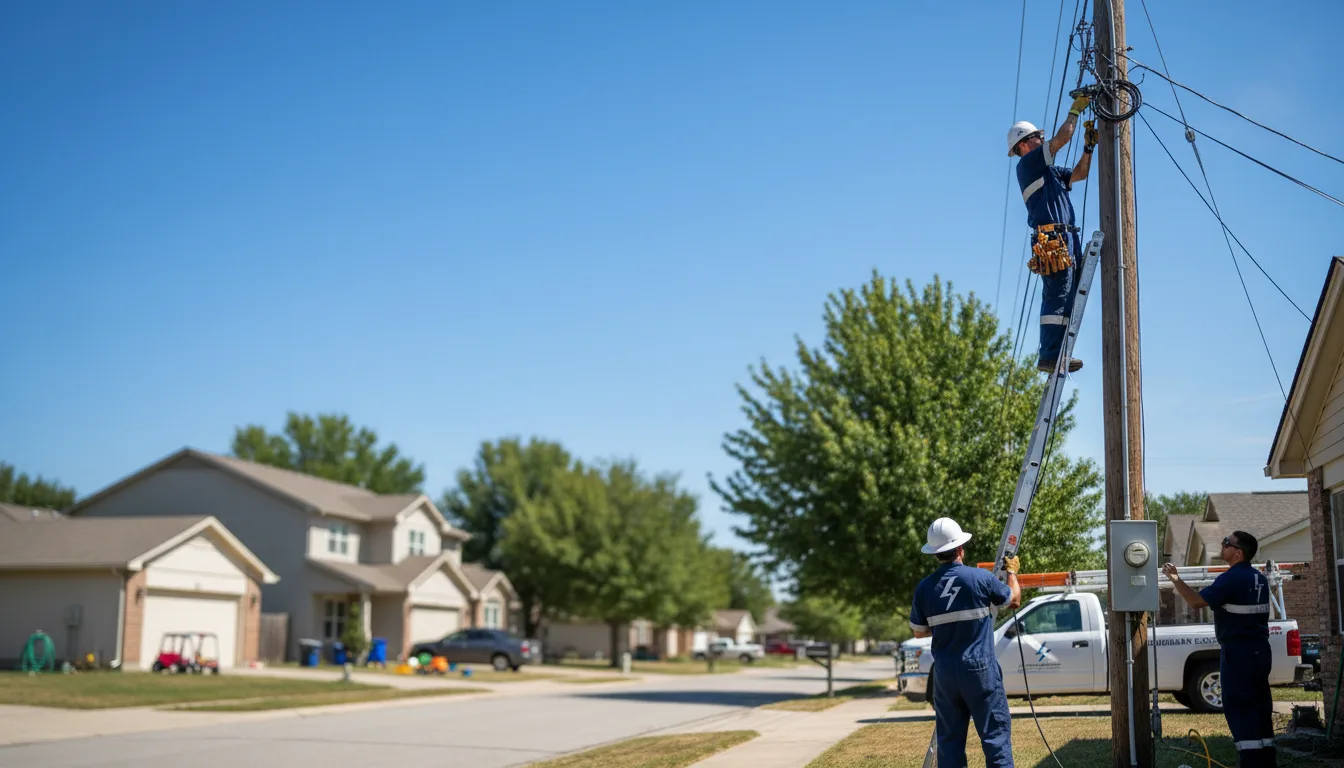 Residential electrician providing installation services in Unity, ME
